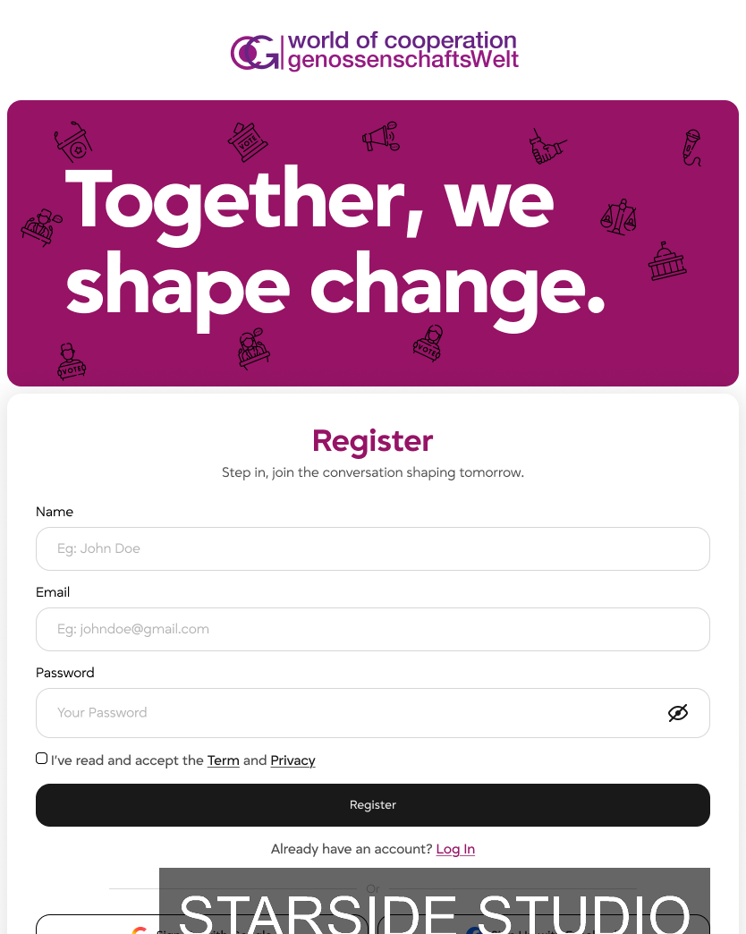 A news Platform for German Cooperatives tablet 4